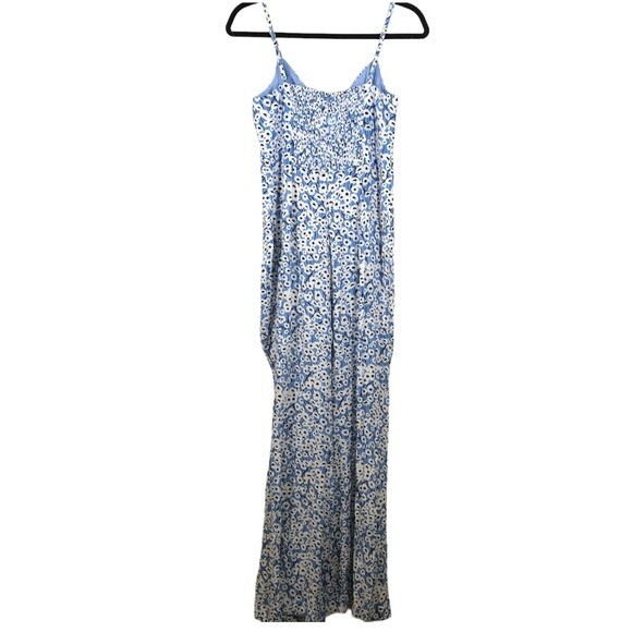 Anthropologie Hutch Jumpsuit Ditsy Daisy Floral Blue White Small - Picture 7 of 11